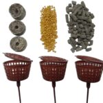 10 Canastillas Grandes Para Abonó Bonsái Rojas