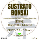 Sustrato Tezontle Negro Diferentes Granulometrías Para Bonsái, Cactus 10kg